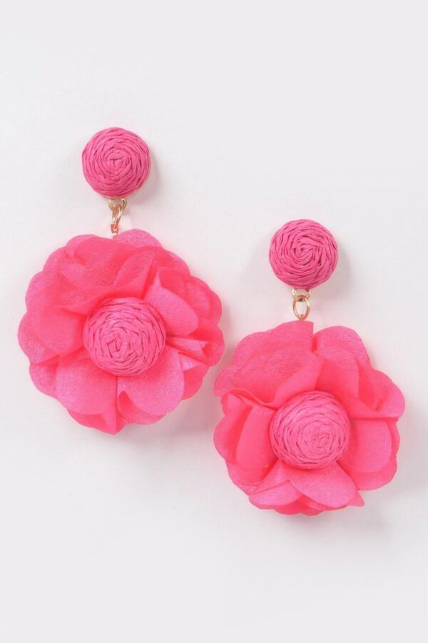 Flower Earrings – 3D Sculptural Petal Design