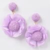 Flower Earrings – 3D Sculptural Petal Design