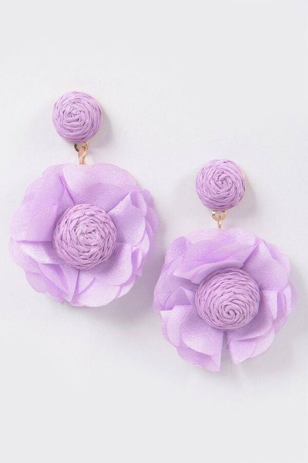 Flower Earrings – 3D Sculptural Petal Design