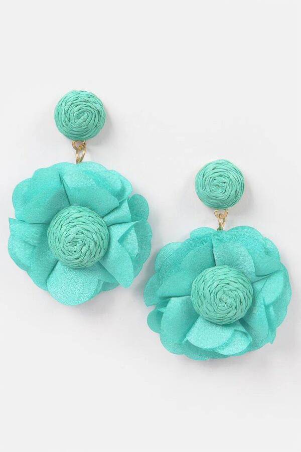 Flower Earrings – 3D Sculptural Petal Design