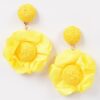 Flower Earrings – 3D Sculptural Petal Design