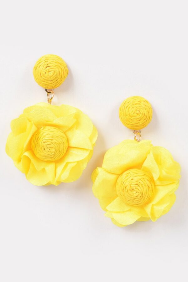 Flower Earrings – 3D Sculptural Petal Design