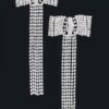 Rhinestone Drop Earrings – Sparkling 1.5 x 4 in