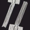 Rhinestone Drop Earrings – Sparkling 1.5 x 4 in