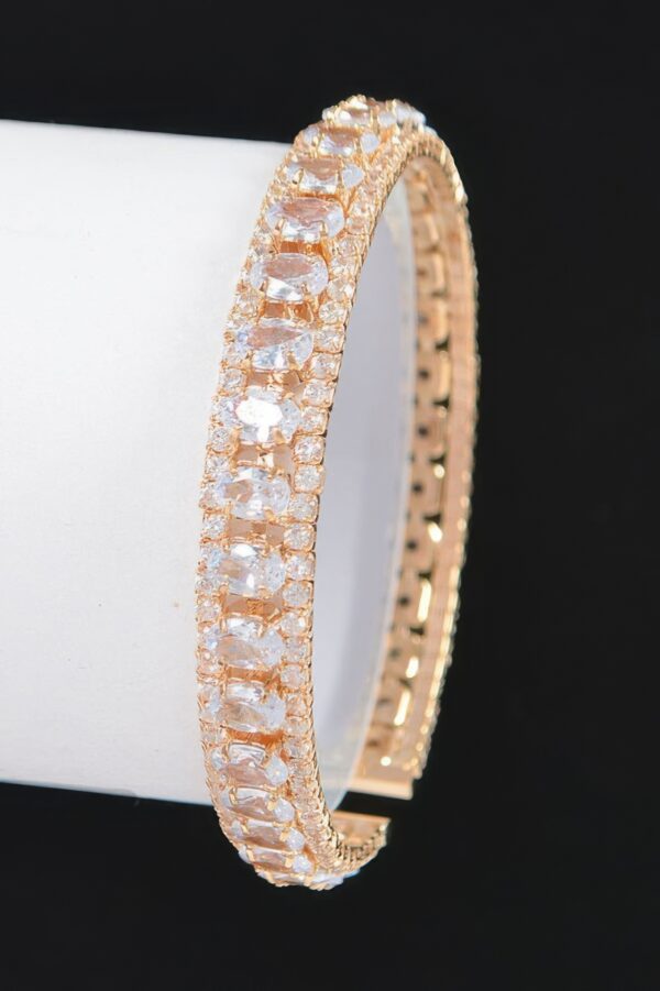 Cubic Zirconia Bracelet – Polished Sparkle Accent