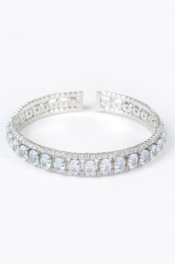Cubic Zirconia Bracelet – Polished Sparkle Accent