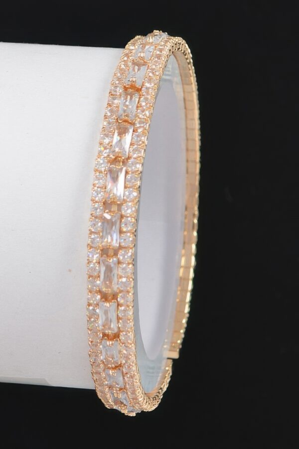 Petite Cubic Zirconia Bracelet – Slim Stackable