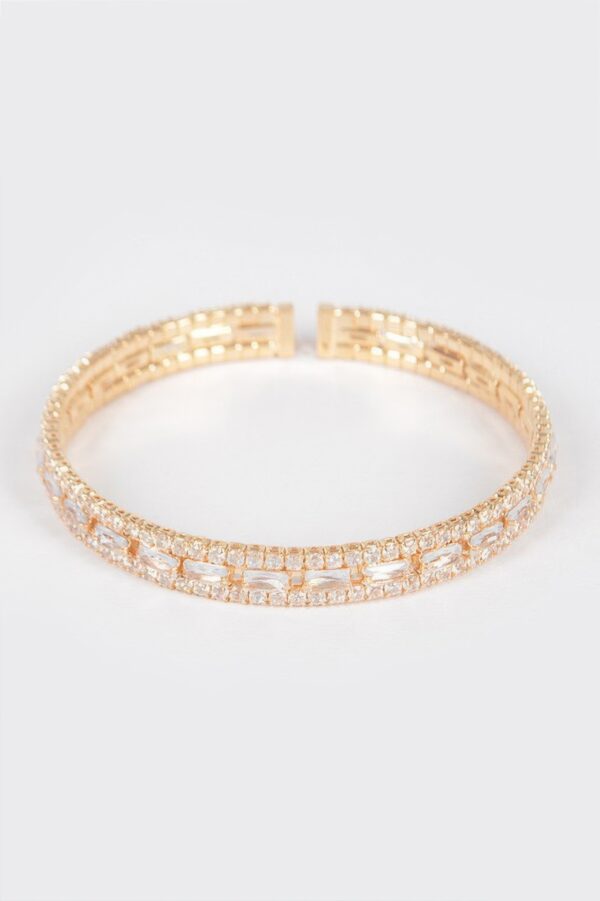 Petite Cubic Zirconia Bracelet – Slim Stackable