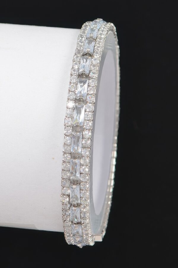 Petite Cubic Zirconia Bracelet – Slim Stackable
