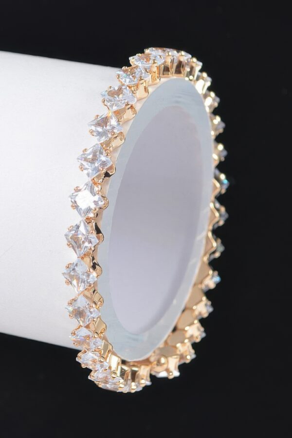 Cubic Zirconia Slim Stackable Bracelet – Petite 2.25 inch