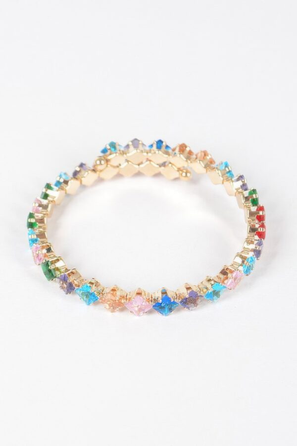 Cubic Zirconia Slim Stackable Bracelet – Petite 2.25 inch
