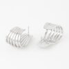 Open Cage Hoop Earrings – Polished Lightweight Hoops