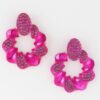 Twisted Wreath Rhinestone Earrings – Mid-Size Statement