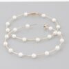 Oversized Stone-Lined Hoop Earrings – 3.2 in