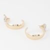 Shiny Pearl Hoop Earrings – Polished Hoop Design