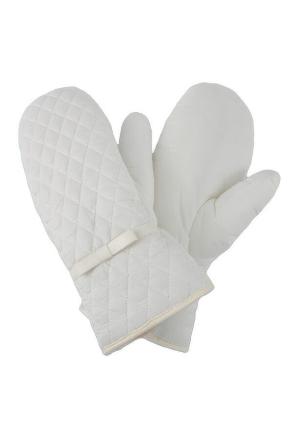 Puffer Quilted Mittens – Padded Polyester Cold-Weather Mittens