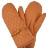Puffer Quilted Mittens – Padded Polyester Cold-Weather Mittens