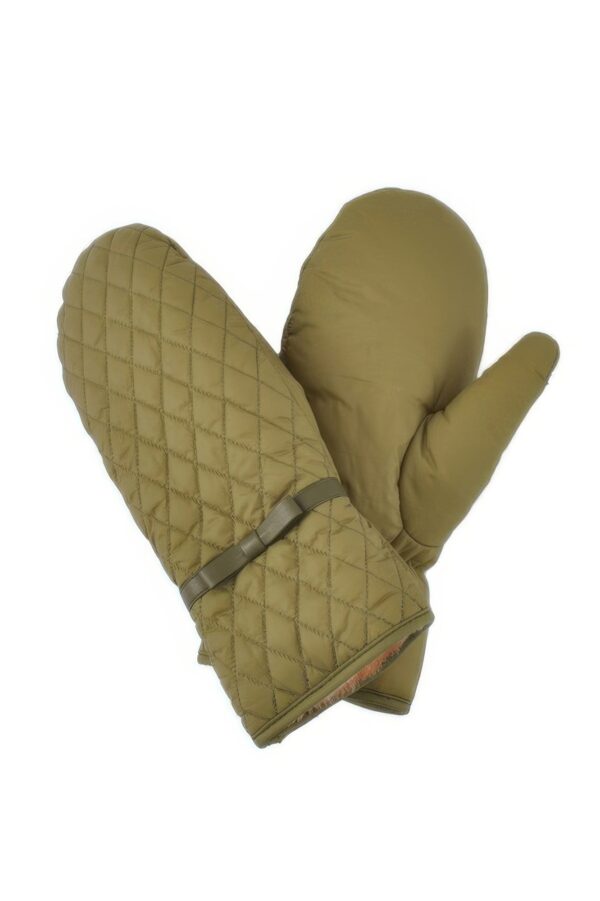 Puffer Quilted Mittens – Padded Polyester Cold-Weather Mittens