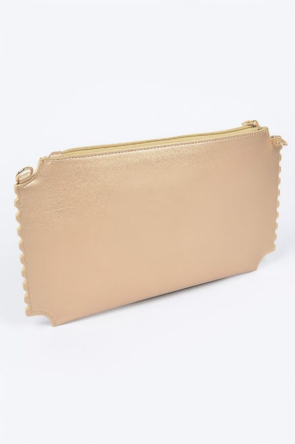 Hangover Club Clutch – Polyurethane Zip Clutch with Bold Print