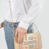 Hangover Club Clutch – Polyurethane Zip Clutch with Bold Print