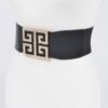 Rhinestone Buckle Stretch Belt – 3″ Wide Sparkle Accent