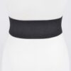 Rhinestone Buckle Stretch Belt – 3″ Wide Sparkle Accent