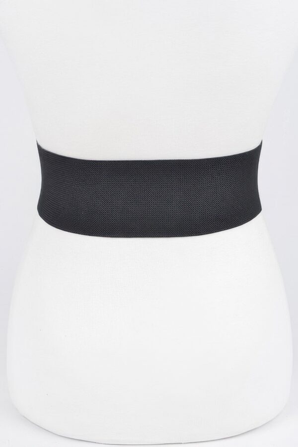 Rhinestone Buckle Stretch Belt – 3″ Wide Sparkle Accent