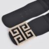 Rhinestone Buckle Stretch Belt – 3″ Wide Sparkle Accent