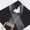 Transparent PVC Waist Belt with Polished Hardware
