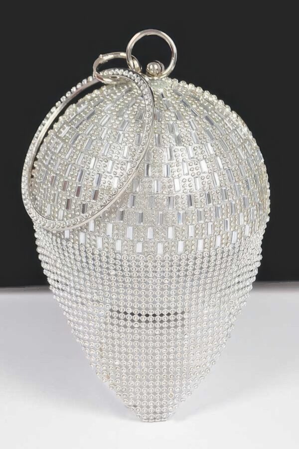 Rhinestone Round Ball Clutch – Spherical Crystal Minaudiere