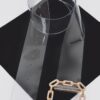 Clear PVC Plus-Size Waist Belt with Sleek Buckle