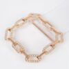 Clear PVC Plus-Size Waist Belt with Sleek Buckle