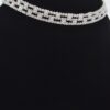 Aligned Rhinestone Choker – Collar-Style Sparkle
