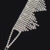 Rhinestone Drop Choker Necklace – Cascading Strands