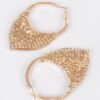 Linked Metal Drop Earrings – Polished Elongated Silhouette