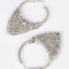 Linked Metal Drop Earrings – Polished Elongated Silhouette