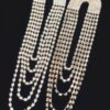 Layered Rhinestone Drop Earrings – Multi-Tier Sparkle