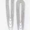 Layered Rhinestone Drop Earrings – Multi-Tier Sparkle