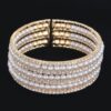 Pearl and Stone Wire Bracelet – Wire-Wrapped
