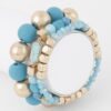 Multi-Stone Beaded Bracelet – Colorful Textured Beads