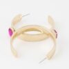 Cubic Rhinestone Hoop Earrings – 1.6 in