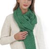 Cable Knit Scarf – Solid Textured Design