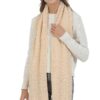 Cable Knit Scarf – Solid Textured Design
