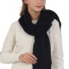 Cable Knit Scarf – Solid Textured Design
