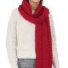 Cable Knit Scarf – Solid Textured Design