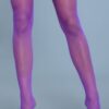 1931 Fishnet Thigh Highs – Solid Thigh Band