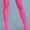 1931 Fishnet Thigh Highs – Solid Thigh Band