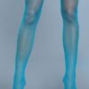 1931 Fishnet Thigh Highs – Solid Thigh Band