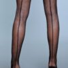 1915 Fishnet Back-Seam Thigh Highs – Vintage-Inspired
