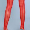 1915 Fishnet Back-Seam Thigh Highs – Vintage-Inspired